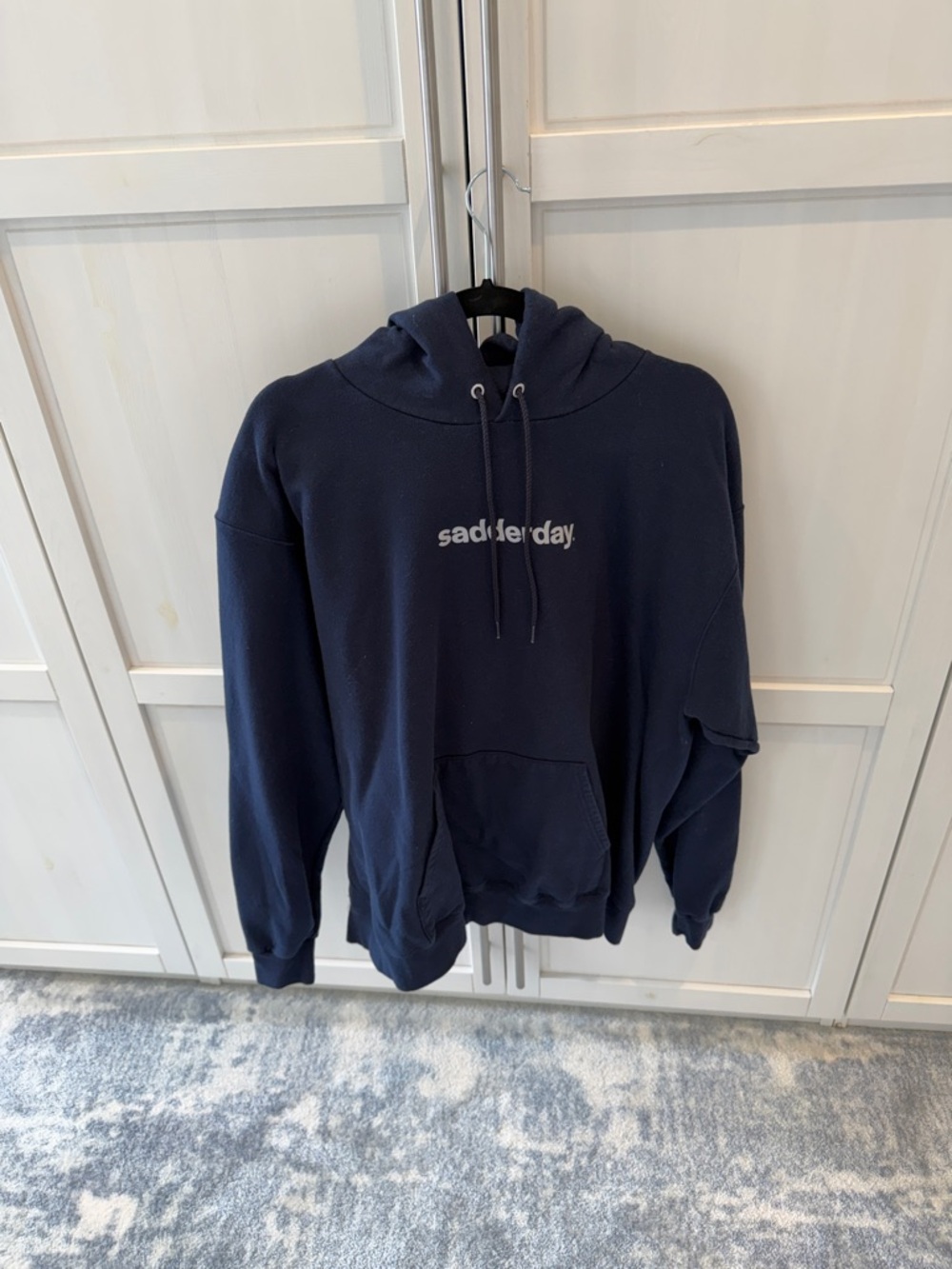 Sadler Day Navy Logo Pullover Hoodie